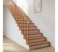 vidaXL Alfombras para escalones 2 uds. 70 x 30 x 2 cm Barniz