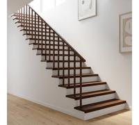 vidaXL Alfombras para escalones 2 uds. 90 x 25 x 2 cm Marrón Oscuro