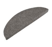 vidaXL Alfombrilla autoadhesiva de Escalera 10 uds Gris 56x17x3 cm, Alfombra de escaleras, Alfombra de escalón, Protectores de escaleras