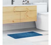vidaXL Alfombrilla de baño antideslizante Azul 50 x 80 cm PP