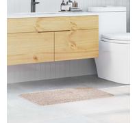 vidaXL Alfombrilla de baño antideslizante Crema 50 x 80 cm PP