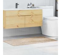 vidaXL Alfombrilla de baño antideslizante Crema 70 x 120 cm PP