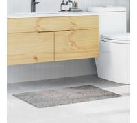 vidaXL Alfombrilla de baño antideslizante Gris 60 x 90 cm PP