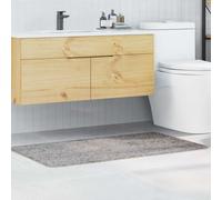 vidaXL Alfombrilla de baño Antideslizante Gris 70 x 120 cm PP | Te previene de caer en pisos mojados, Muy agradable para tus pies y con total comodidad, Se limpia fácil y se mantiene fresca