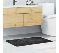 vidaXL Alfombrilla de baño antideslizante Gris oscuro 60 x 90 cm PP
