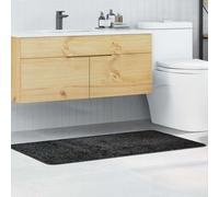 vidaXL Alfombrilla de baño antideslizante Gris oscuro 70 x 120 cm PP