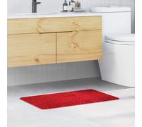 vidaXL Alfombrilla de baño antideslizante Rojo 50 x 80 cm PP
