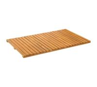 vidaXL Alfombrilla de baño Marrón 80 x 50 cm Madera de Acacia Sólida, Accesorio de baño, Alfombra de Madera Minimalista, Rug Beige, Antideslizante, para Interiores y Exteriores