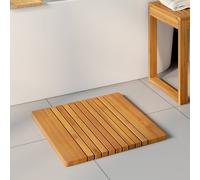 vidaXL Alfombrilla de baño Natural 50 x 52 cm Madera de Acacia Sólida
