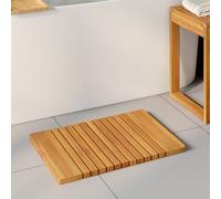 vidaXL Alfombrilla de baño Natural 59 x 40 cm Madera de Acacia Sólida