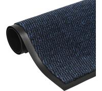 vidaXL: Alfombrillas absorbentes, 2 unidades, rectangulares, con textura tufada, 60x90 cm, color azul