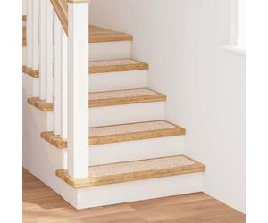 vidaXL Alfombrillas Antideslizantes para Escalera 15 uds. 75 x 20 cm