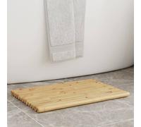 vidaXL Alfombrillas de baño bambú 2 unidades 50 x 35 cm