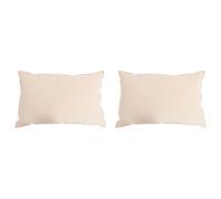 vidaXL Almohada 2 pcs Beige 40 x 80 cm Fibra de Kapok