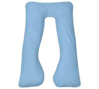 vidaXL Almohada de embarazo azul claro 90x145 cm