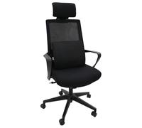 vidaXL Almohada Lumbar Negro Espuma Viscoelástica 35,5 x 30 x 12 cm, Cojín ergonómico para la Espalda, Espuma de Memoria, Funda Lavable, Soporte Suave para casa o Oficina