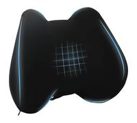 vidaXL Almohada lumbar Negro Espuma Viscoelástica 40 x 32 x 13 cm
