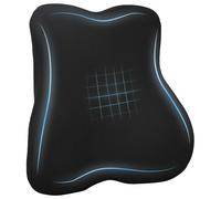 vidaXL Almohada lumbar Negro Espuma Viscoelástica 40 x 40 x 11 cm