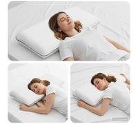 vidaXL Almohada para Dormir Liso 70 x 35 x 10 cm Espuma de Gel, Almohada Moderna, Rectangular con Espuma, Gel hipoalergénico, tecnología Fresca, Soporte para el Cuello