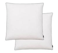 vidaXL Almohadas de plumón/plumas 80x80 cm blanco 2 unidades