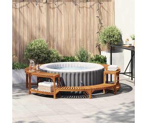 vidaXL Alrededor de Spa Madera de Acacia Sólida Marrón