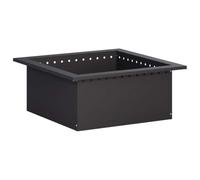 vidaXL Anillo para Hoguera Negro 60 x 60 x 25 cm Acero