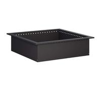 vidaXL Anillo para Hoguera Negro 90 x 90 x 25 cm Acero
