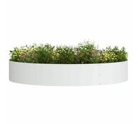 vidaXL Anillo para Maceta 120 x 120 x 20 cm Acero Laminado en frío | Forma circular moderna y chic, Pensada especialmente para jardinería afuera, Hecha con metal resistente