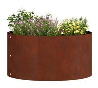 vidaXL Anillo para maceta 5 uds. Oxidado 40 x 40 x 20 cm