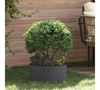 vidaXL Anillo para maceta Negro 40 x 40 x 20 cm Acero laminado en frío