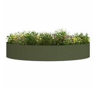 vidaXL Anillo para maceta Verde Oliva 120 x 120 x 20 cm