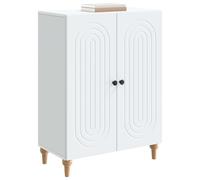 vidaXL Aparador 66 x 34,5 x 90 cm Madera de Ingeniería, Almacenaje para Sala, Aparador Rectangular, Diseño Moderno, Amplio con Estantes, Unidad de Rayas Minimalista