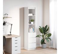 vidaXL Aparador alto blanco 37,5x35x180 cm madera de ingeniería