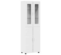 vidaXL Aparador alto FLORIN 60 x 35 x 182 cm Madera de ingeniería Brillante