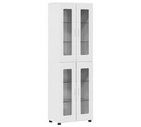 vidaXL Aparador alto FLORIN 60 x 35 x 182 cm Madera de ingeniería Brillante