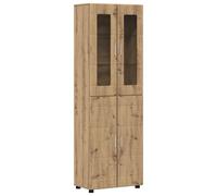 vidaXL Aparador alto FLORIN 60 x 35 x 182 cm Madera de ingeniería Roble Artesanal