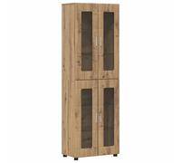 vidaXL Aparador alto FLORIN 60 x 35 x 182 cm Madera de ingeniería Roble Artesanal