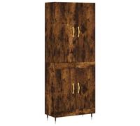vidaXL Aparador Alto Madera contrachapada Roble Ahumado 69,5x34x180 cm