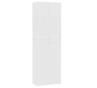 vidaXL Aparador alto madera de ingeniería 60x32x190 cm Multicolor Blanco