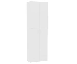 vidaXL Aparador alto madera de ingeniería 60x32x190 cm Multicolor Blanco