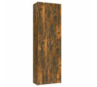 vidaXL Aparador alto madera de ingeniería 60x32x190 cm Multicolor Roble Ahumado