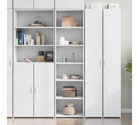 vidaXL Aparador alto madera de ingeniería blanco 50x41x185 cm