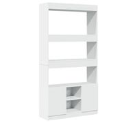 vidaXL Aparador alto madera de ingeniería blanco 92x33x180 cm
