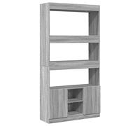 vidaXL Aparador alto madera de ingeniería marrón 92x33x180 cm en color Marrón roble/Roble/Blanco y más
