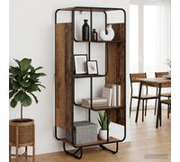 vidaXL Aparador alto Madera envejecida 60 x 37.5 x 144 cm