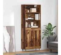vidaXL Aparador alto Madera envejecida 69,5 x 34 x 180 cm