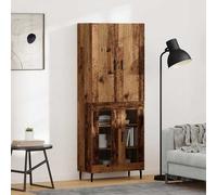 vidaXL Aparador alto Madera envejecida 69,5 x 34 x 180 cm