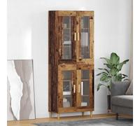 vidaXL Aparador alto Madera envejecida 69,5 x 34 x 180 cm