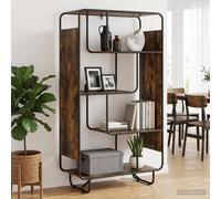 vidaXL Aparador alto Roble Ahumado 80 x 37.5 x 144 cm