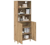 vidaXL Aparador Alto Roble Artesanal 69,5 x 32,5 x 180 cm, Comedor, Mueble Moderno, aparador Rectangular, Espacio Funcional, decoración Minimalista, Unidad de exhibición Elegante